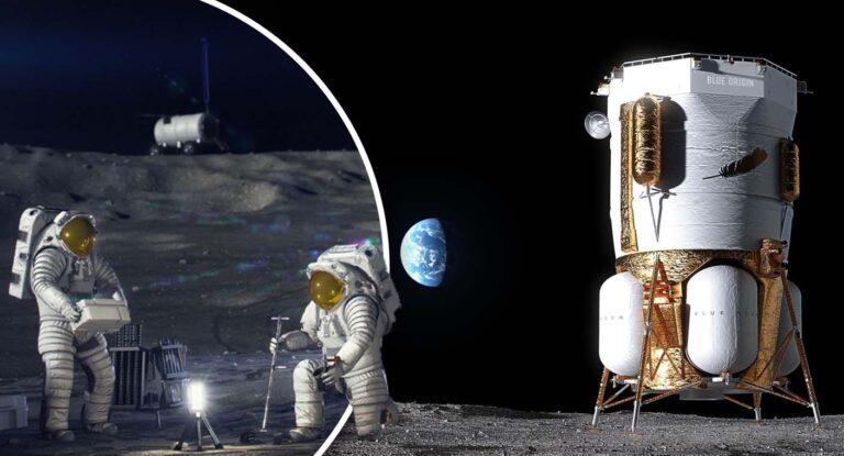NASA y Blue Origin inician envío de carga para base lunar en el polo Sur NASA y Blue Origin inician envío de carga para base lunar en el polo Sur