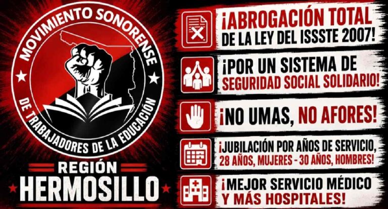 Profesores de educación básica federal en Sonora anuncian paro de labores para el 1 de junio