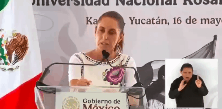 Claudia Sheinbaum defiende la transformación y promete apoyo a Yucatán Claudia Sheinbaum defiende la transformación y promete apoyo a Yucatán
