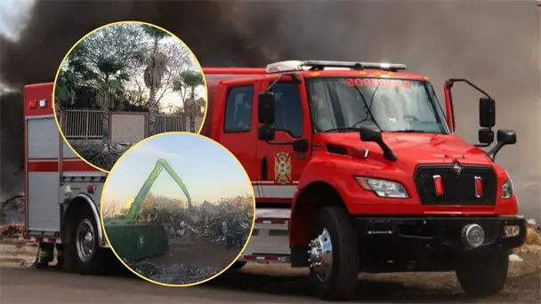Bomberos controlan incendio de maleza en Parque Industrial de Hermosillo Bomberos controlan incendio de maleza en Parque Industrial de Hermosillo