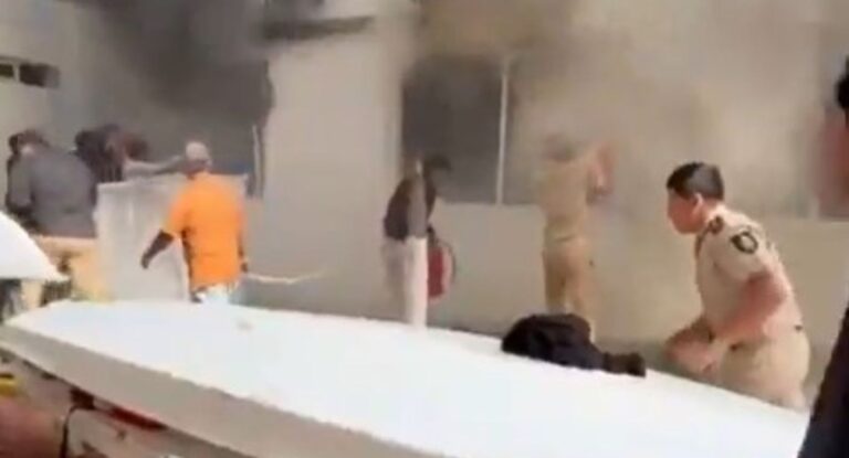 Semar controla incendio en dormitorios de la Escuela Náutica de Veracruz