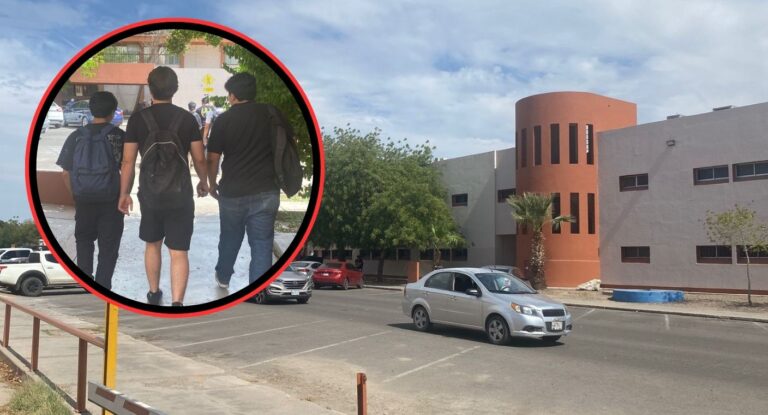 Unison suspende actividades tras estallamiento de huelga de maestros Alumnos y trabajadores abandonan las instalaciones de la Unison tras estallar la huelga de maestros
