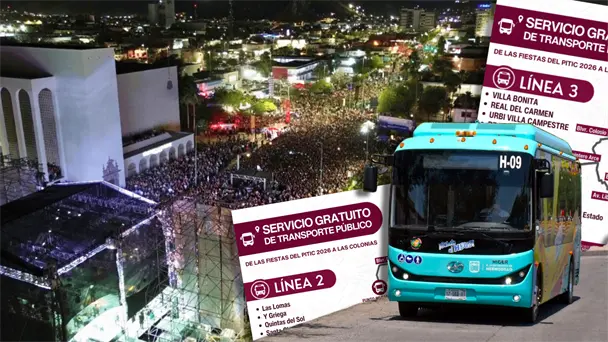 Transporte gratuito en Hermosillo durante las Fiestas del Pitic 2026: rutas y horarios Transporte gratuito en Hermosillo durante las Fiestas del Pitic 2026: rutas y horarios