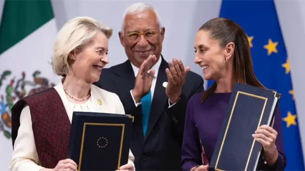 México y Unión Europea acuerdan inversión de 100 mil mdp y apertura comercial sin aranceles México y Unión Europea acuerdan inversión de 100 mil mdp y apertura comercial sin aranceles