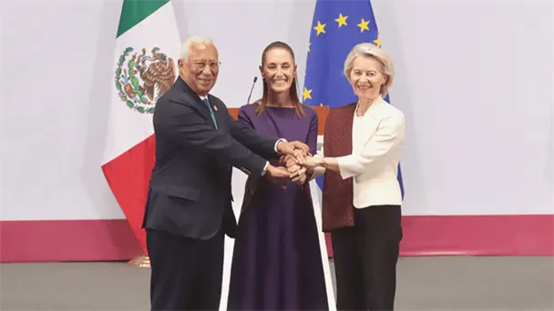 Sheinbaum firma acuerdos estratégicos con la Unión Europea en Palacio Nacional Sheinbaum firma acuerdos estratégicos con la Unión Europea en Palacio Nacional