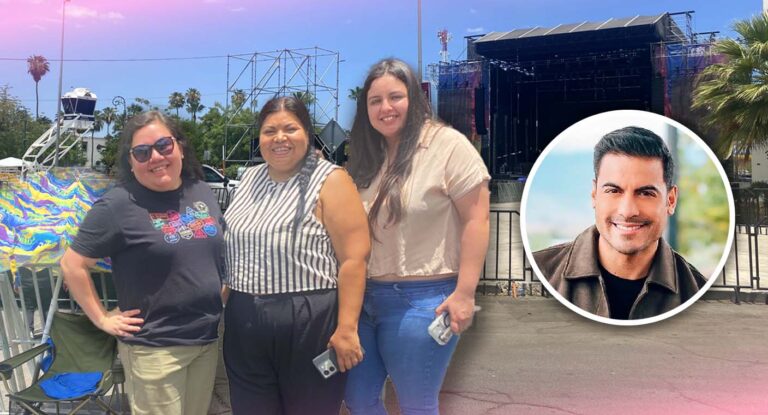 Amigas madrugan para ver a Carlos Rivera en Fiestas del Pitic en Hermosillo Amigas madrugan para ver a Carlos Rivera en Fiestas del Pitic en Hermosillo