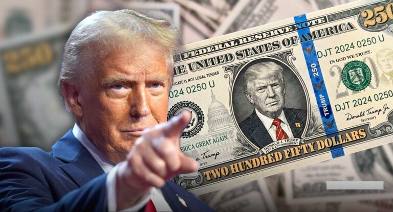Proponen billete de 250 dólares con la imagen de Donald Trump en EEUU Proponen billete de 250 dólares con la imagen de Donald Trump en EEUU