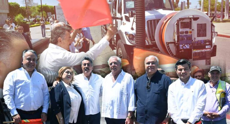 Cajeme fortalece combate a fugas y drenajes con nuevo equipo de desazolve donado por Constellation Brands