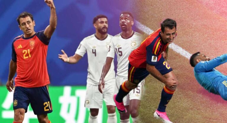 España vence 4-0 a Arabia Saudita y avanza en su clasificación mundialista