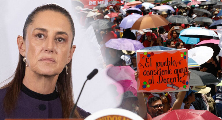 Sheinbaum canceló gira por Zacatecas ante movilizaciones de la CNTE, dice Monreal