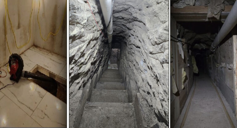 Descubren túnel de casi 600 metros entre Tijuana y California para tráfico de cocaína