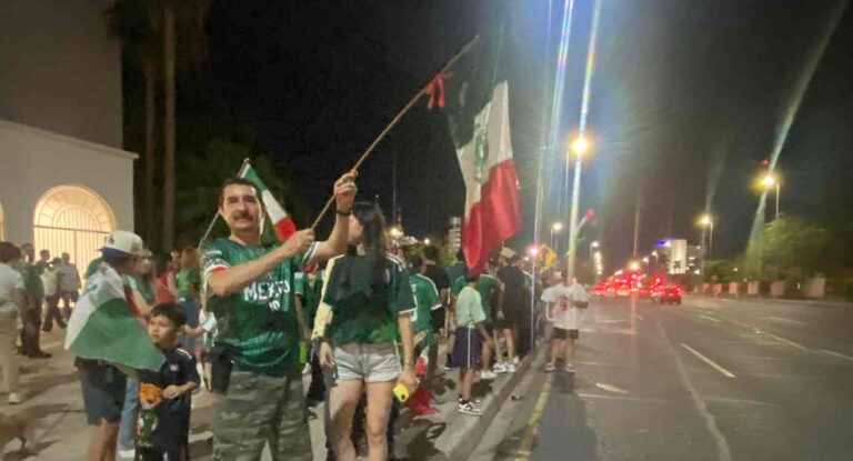 Hermosillenses celebran triunfo de México contra Chequia en Mundial 2026