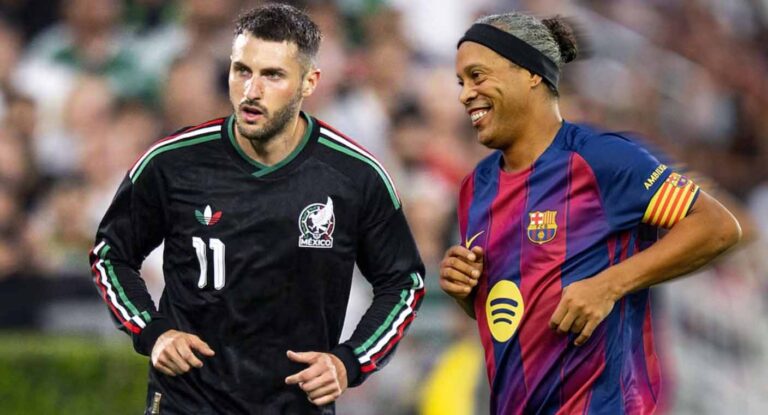 Ronaldinho destaca a Santiago Giménez como futuro referente para el Mundial 2026