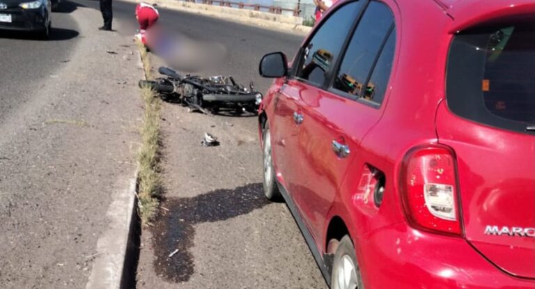 Pareja pierde la vida tras choque frontal de motocicleta en Ciudad Obregón