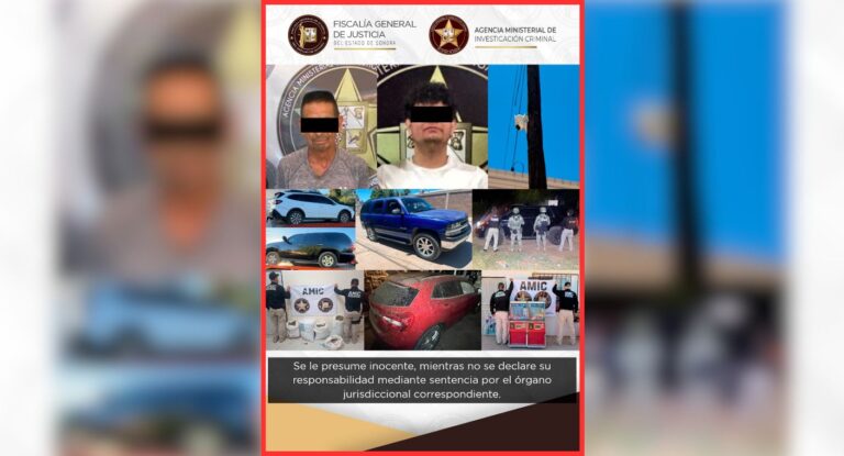 Operativo en Ímuris por asesinato de comandante de la AMIC deja 13 detenidos y aseguramientos