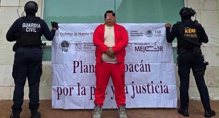 Detienen en Michoacán al “Sierra 1” buscado por extorsión, homicidio y secuestro