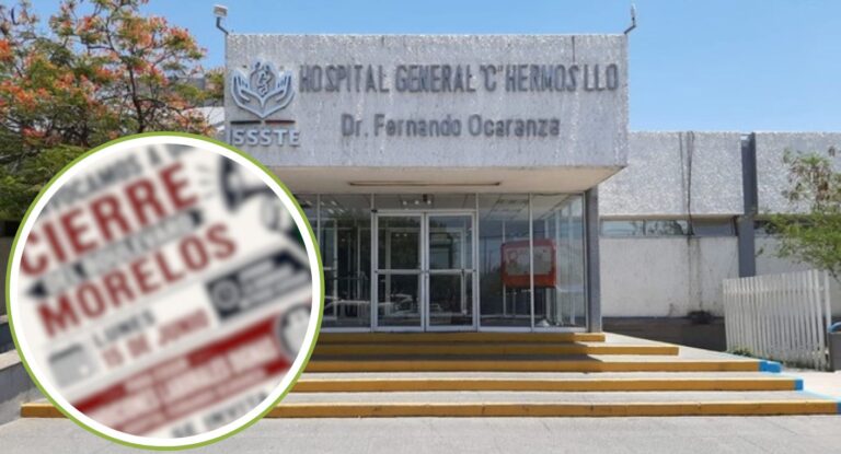 Trabajadores del ISSSTE anuncian cierre del bulevar Morelos este lunes en Hermosillo