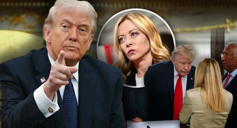 Conflicto diplomático entre Trump e Italia por foto con Meloni en el G7