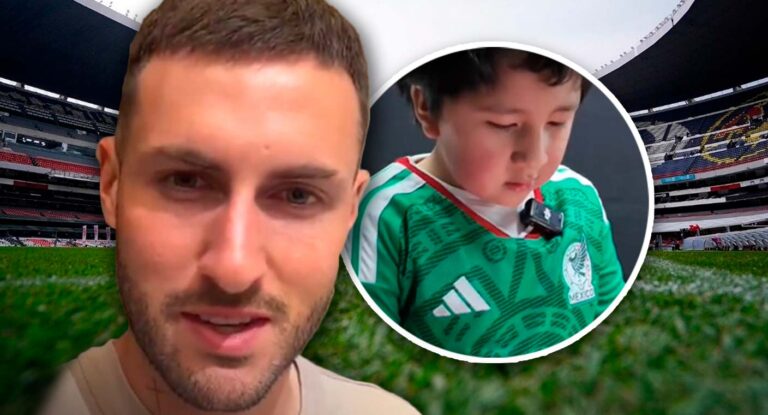 Niño viral del suéter navideño recibe camiseta de la Selección Mexicana y mensaje de Santiago Giménez