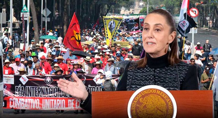 Sheinbaum se compromete a atender problemas factibles tras megamarcha de la CNTE
