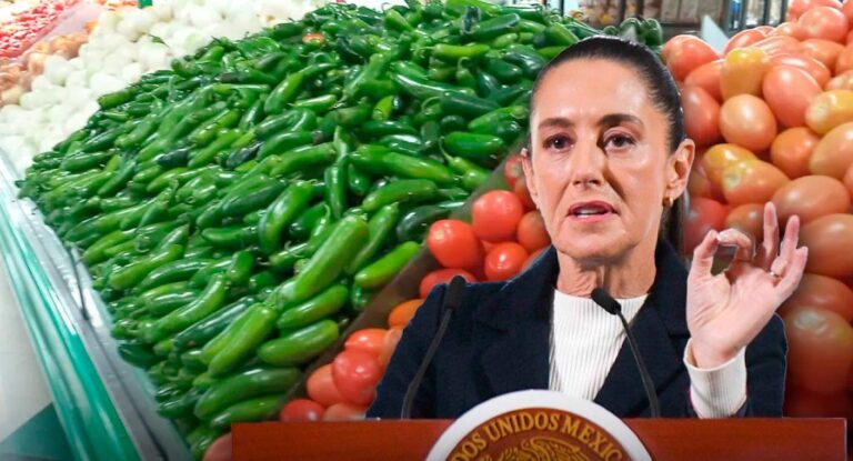 Sheinbaum admite que no ha sido posible reducir precios del jitomate, papa y chile serrano