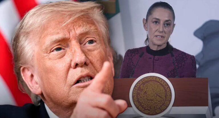 Trump critica a México y a Sheinbaum por control de cárteles en el país