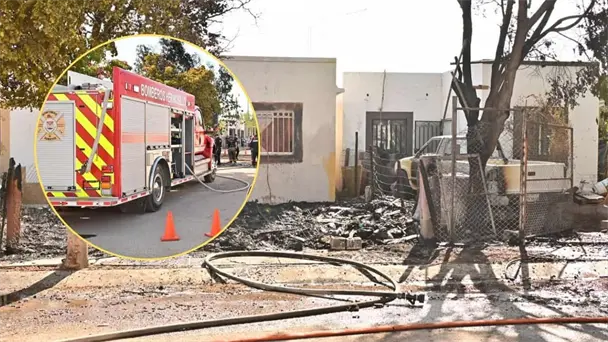 Incendio en viviendas de La Cholla por quema de cobre en Hermosillo
