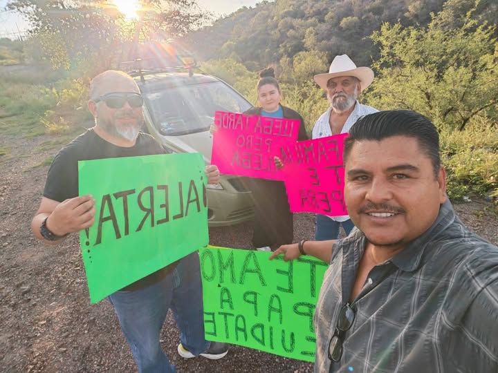 Iglesia de Dios Cananea impulsa campaña de concientización vial en carretera Imuris-Cananea
