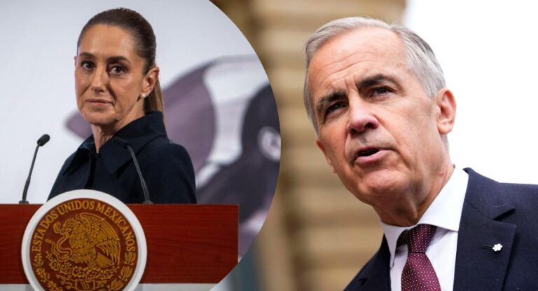Mark Carney agradece a Claudia Sheinbaum envío de 200 brigadistas mexicanos a Canadá