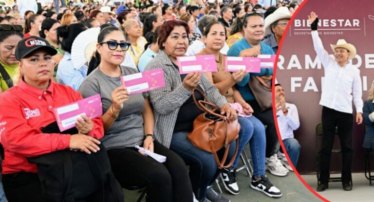 Más de 16 mil familias en Sonora reciben apoyo económico bimestral de 2,500 pesos