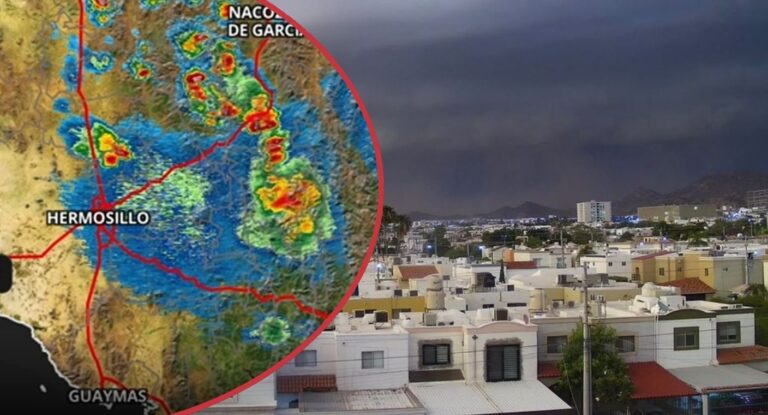 Tormentas con granizo y fuertes vientos se aproximan a Hermosillo esta tarde