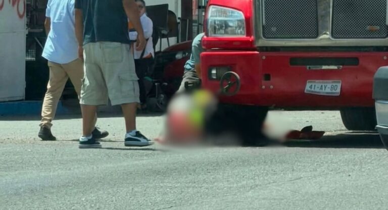 Muere adulto mayor tras ser arrollado por tráiler en San Luis Río Colorado