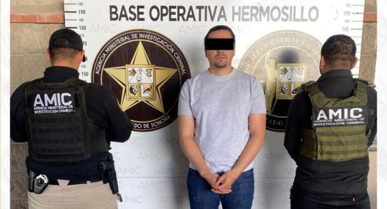 Detienen en Hermosillo a conductor buscado por homicidio en Sinaloa