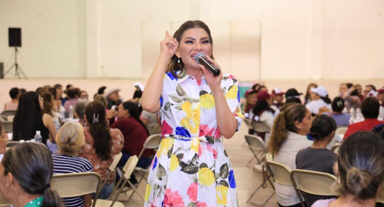 Lorenia Valles resalta avances de programas sociales y Plan de Justicia Guarijío en Álamos