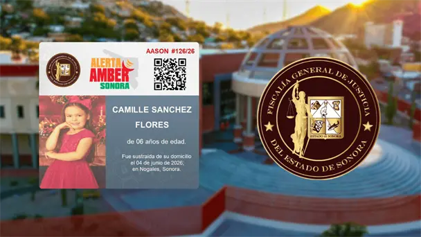 Activan Alerta Amber por desaparición de menor en Nogales, Sonora