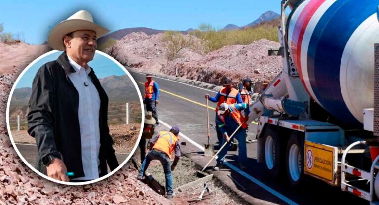 Avanza 39.2% la construcción de la carretera de cuatro carriles de Hermosillo a Poblado Miguel Alemán