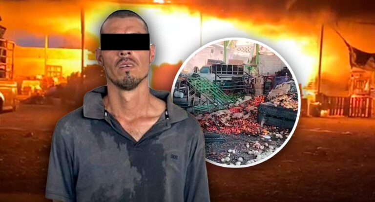Detienen a presunto responsable del incendio en Mercado Francisco I. Madero en Hermosillo