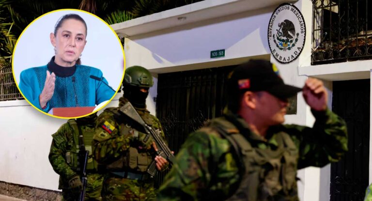 Sheinbaum exige a Ecuador reconocer invasión a embajada mexicana y pide desagravio
