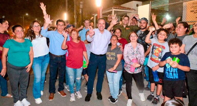 Hermosillo inaugura nuevo corredor Camina Segura con iluminación y vigilancia cerca de primaria