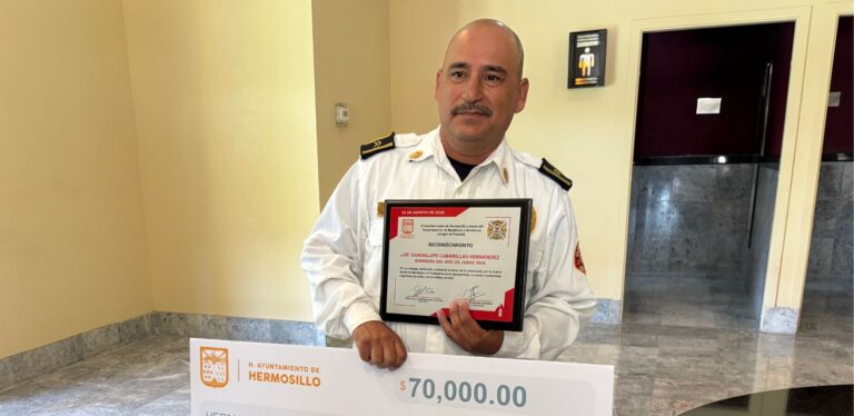 Guadalupe Cabanillas Hernández, Bombero de Hermosillo del Año 2026