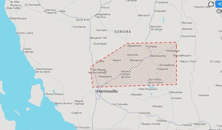 Prevén tormentas con lluvias fuertes en la región del Río Sonora