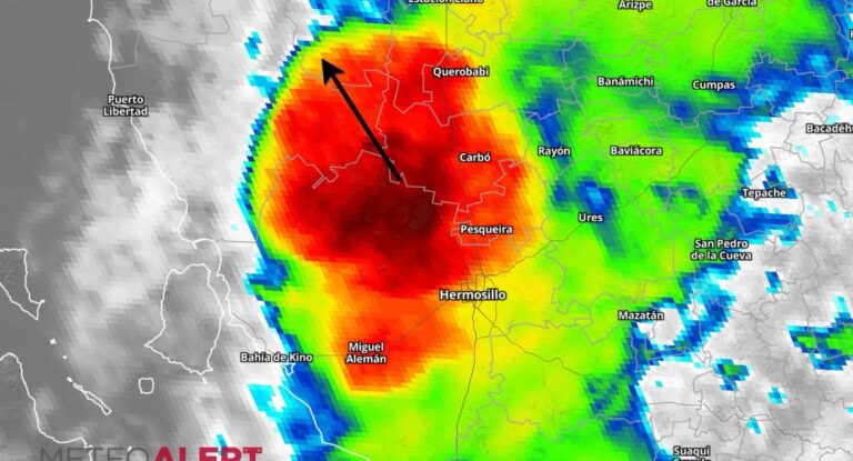 Lluvias ligeras dejan hasta 16 mm en el norte de Hermosillo durante la noche