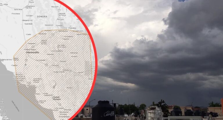 Sonora bajo alerta por tormentas y lluvias fuertes en varias regiones