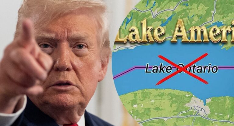 Donald Trump ordena renombrar el lago Ontario como lago América