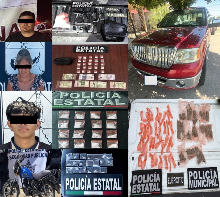 PESP intensifica operativos en Sonora con detenciones y aseguramientos de armas y narcóticos