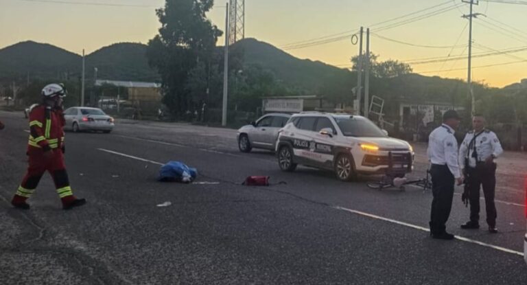 Muere ciclista tras choque con vehículo en San Pedro El Saucito, Hermosillo