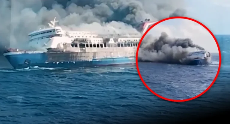 Incendio en ferry frente a isla de Madura deja cinco muertos y 41 desaparecidos