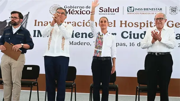 Claudia Sheinbaum inaugura hospital IMSS Bienestar en Ciudad Madero, Tamaulipas