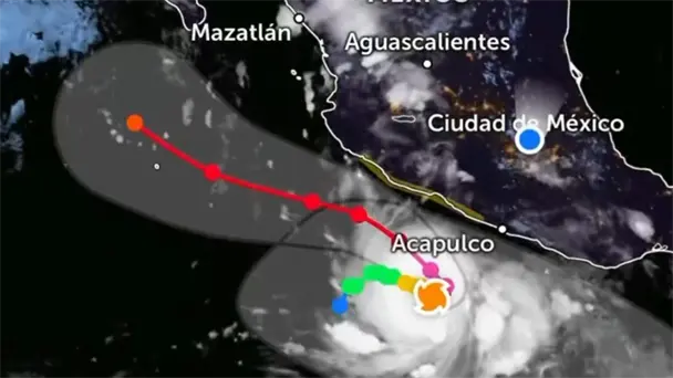 Huracán Polo sube a categoría 4 y activa alertas en el sur y occidente de México