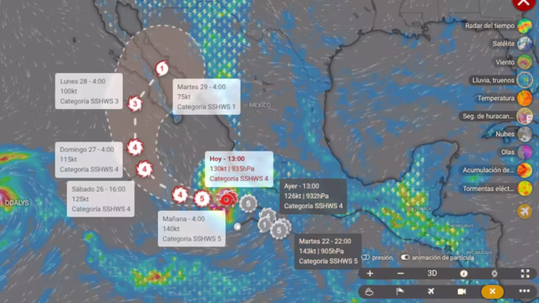 Huracán Polo podría impactar Sonora y Baja California Sur en los próximos días